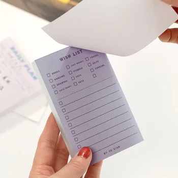 

To Do List/Daily Notes/Work Plan Memo Pad Sticky Notes Paper Stickers Scrapbooking Cute Notebook Korea Stationery 100 Sheets