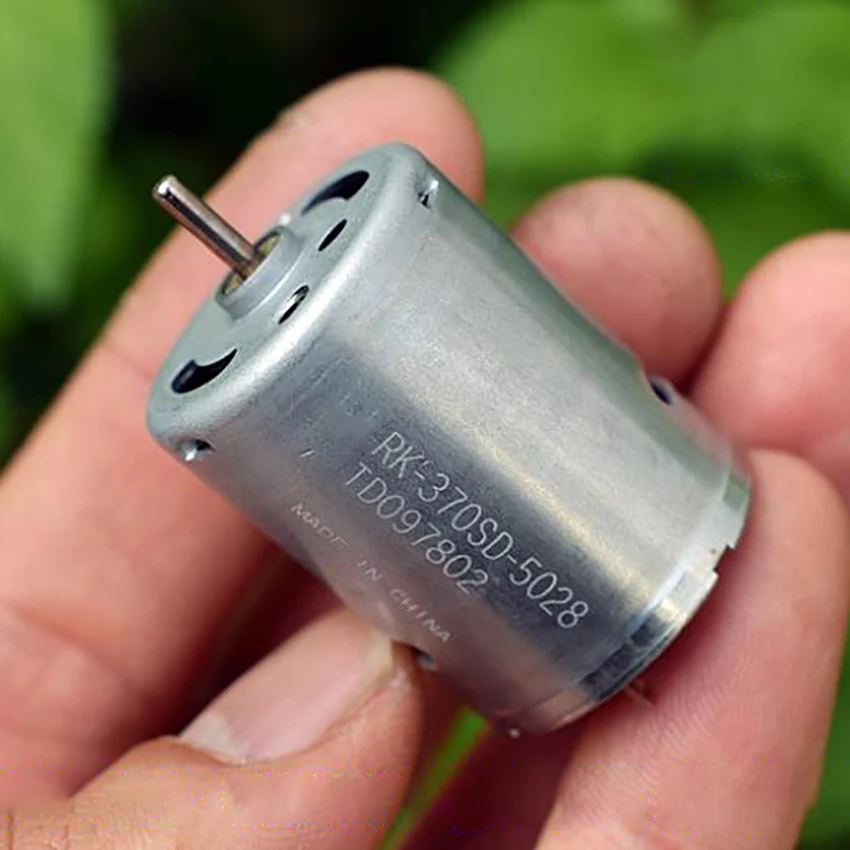Rk370sd Carbon Brush Motor With Bakelite Commutator, Dc 3.7v11.1v