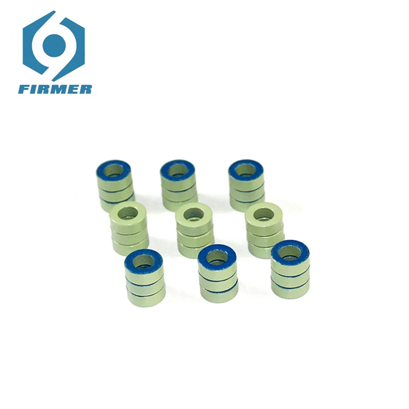 15.2x8.53x5.94 mm Ферритовые сердечники 50 шт. 15,2*8,53*5,94 мм тороидальный сердечник ферритовые дросселя кольцо железный порошок индуктор ферритовые кольца светильник зеленый синий - Цвет: 15.2x8.53x5.94 mm