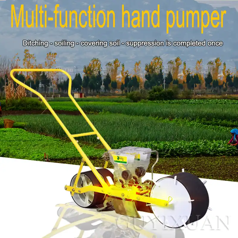 Three Rows Of Vegetable Drill Push Potato Planter Multifunction Planter Small Radish Seed Drill On Demand Machine Centre Aliexpress