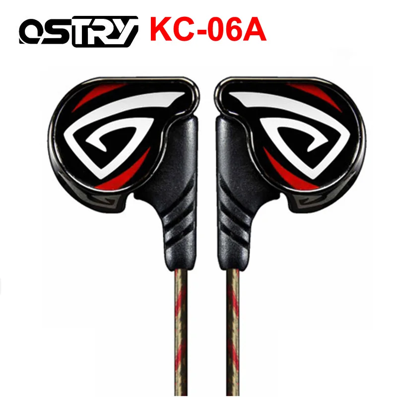 Processo de Revestimento de Vácuo Fone de Ouvido com Fio Fones de Ouvido Kc06a + Os100 Plugue de 3.5mm Ostry Opções Dinâmico Hifi Os200 Os300