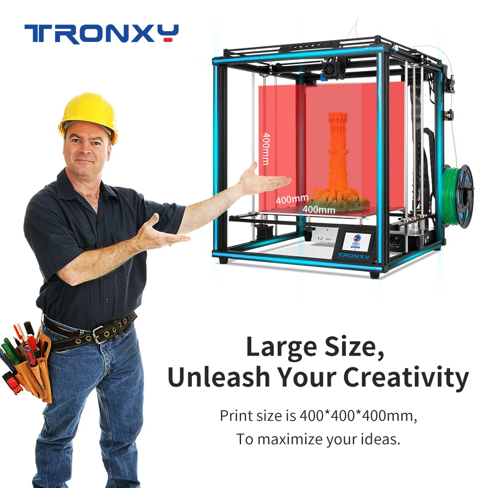 Tronxy 2021 обновленная X5SA 400 высокой точности 3D принтеры Diy Наборы с широкоформатной