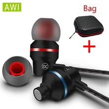 AWI M51 супер бас наушники гарнитура спортивные наушники с микрофоном громкой связи для телефонов Xiaomi samsung iPhone fone de ouvido MP3