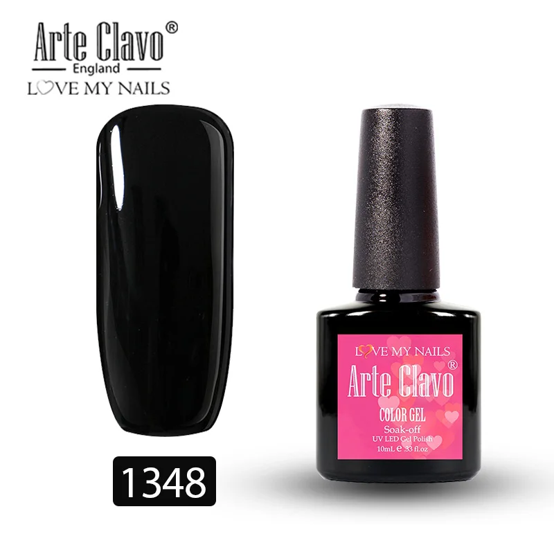 Arte Clavo 10 мл основа верхнее покрытие гель сушилка для лака УФ светодиодный светильник стойкий лак отмачиваемый гель для ногтей DIY гель для дизайна ногтей - Цвет: 1348