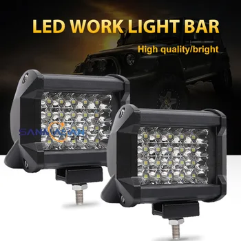 

4/7Inch 72/120/144W Car Headlight Fog Light Work Light Elliptical Lens Light Four-row Car Spotlight Waterproof Strip Light
