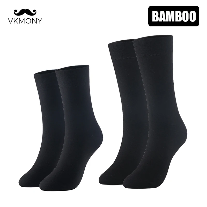 

Bamboo socks solid color men socks 6pairs/lot man long boot business socks UK SIZE 7-11 EUR SIZE 40-46 VKMONY