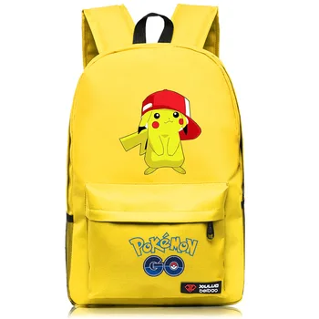 

New Pokemon School Bag noctilucous Cartoon Pikachu backpack student Notebook backpack Daily Bag Capacity Travel Bags