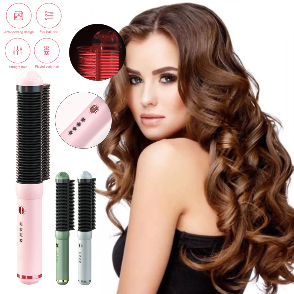 30w Automatic Curling Iron Rotating Selection Hair Straightener Comb