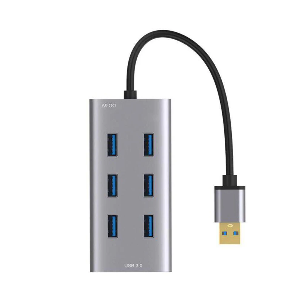 Смарт usb-хаб 3,0 USB 3,0 концентратор 7 портов расширитель Мульти USB разветвитель супер скорость 5 Гбит/с все в одном для ПК компьютера аксессуары