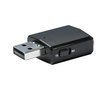 

3 in 1 USB Bluetooth 5.0 Audio Transmitter/Receiver Adapter Portable For TV/PC/Car 37x24x11MM
