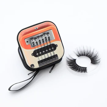 

Suitcase/ Radio lash Packaging Box empty empty eyelash case 3d Mink eyelashes Boxes Faux Cils lash stripe eyelash packaging case