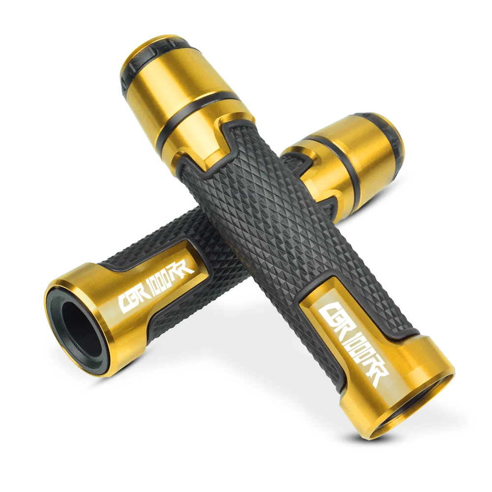 For HONDA CBR1000RR FIREBLADE /SP 2004- 2012 7/8"22mm Motorcycle Accessories Handlebar Grips Handle Bar Hand Bar Motorbike - Color: Gold