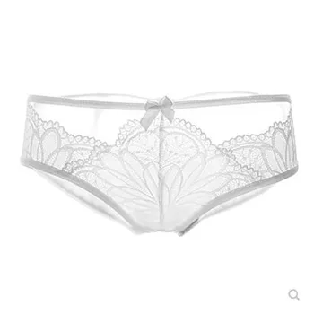 Sexy Transparent Seduction lingerie Lace Women's Underwear G String Low Waist Panties Funny Panties T-Back Tangas 4