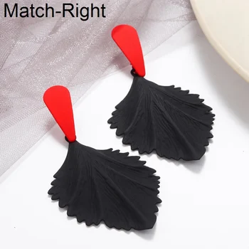 

Match-Right Statement Maxi Long Leaf Earrings For Women Korean Big Large Dangle Drop Earrings Pendant Female Jewelry SP930