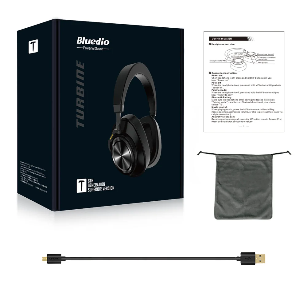 T6S bluetooth наушники с шумоподавлением, беспроводная bluetooth гарнитура с микрофоном для телефонов, поддержка голосового управления