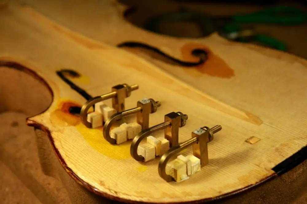 5 шт. инструмент для скрипки латунный ремонтный трещин зажим # Q39|violin tools|luthier toolstools