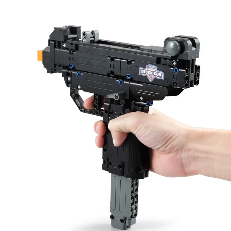 

Double e 81008 Military Series Uzi Submachine 98K Children'S Educational Fight Inserted Assembled Building Blocks Toy