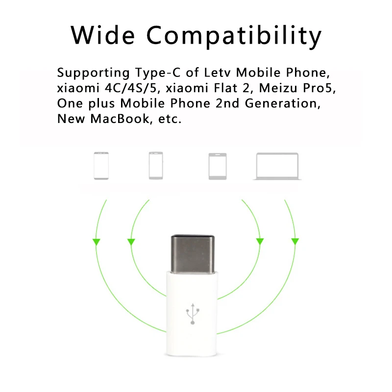 Type C к Micro USB адаптер мини OTG type-c конвертер зарядный передающий данные 2 в 1 Android Джек usb-адаптер сплиттер
