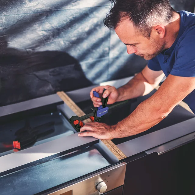 WORKPRO Set 6 Morsetti A Una Mano 150mm - Per Legno E Fai Da Te Con Serratura Rapida - Foto 7