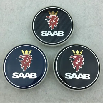 

4pcs Wheel Car Sticker Decal Decor For SAAB Logo 9-3 9-5 1993 1995 900 9000 92 PhoeniX Sonett Auto Accessories