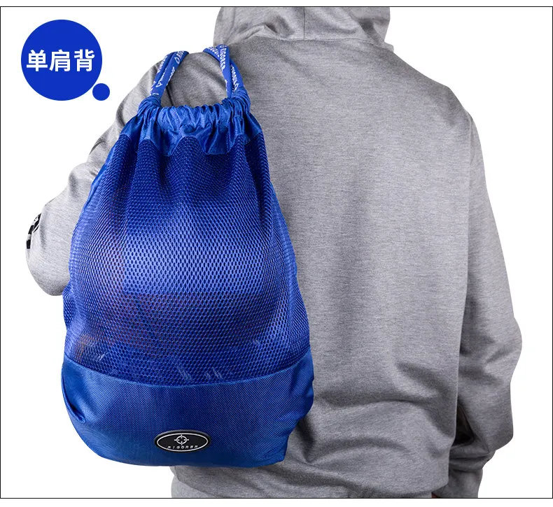 RIGORER Basketball Bag Backpack Waterproof Drawstring Top Drawstring Large-Volume Storgage Bag Training Sports Backpack Sports B