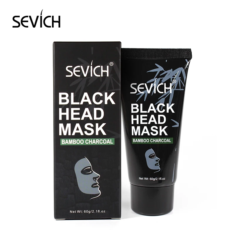 Tubular Sevich 60 г бамбуковый уголь Глубокая чистка черная маска для лица Уход за Кожей маска для удаления черных точек сужение пор контроль масла маска для лица - Цвет: Tubular