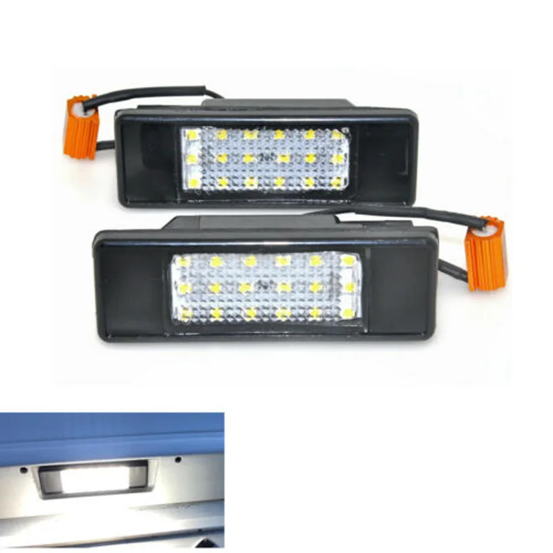 1 пара светодиодный номерного знака светильник 12V для Mercedes-Benz W906/Вито W639 Подсветка регистрационного номера задние ABS Пластик