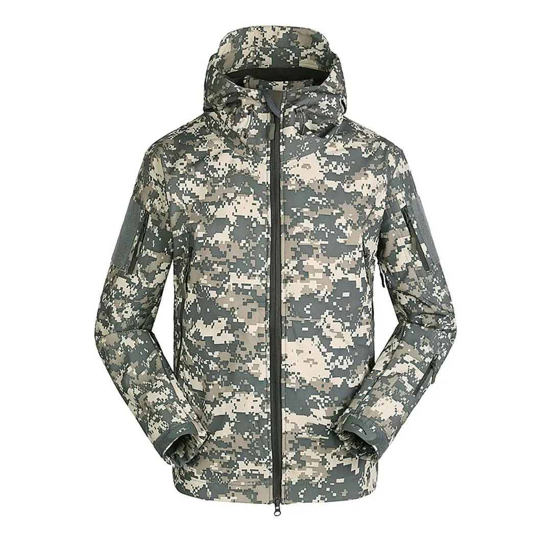 

Men Winter Waterproof Windproof Hooded Long Sleeve Causal, Sporting, Outdoor, Skiing Camouflage Ski Suit