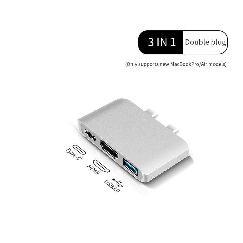 Красный Usb-хаб C концентратор для Мульти USB 3,0 HDMI адаптер док-станция для MacBook Pro Аксессуары USB-C type C 3,1 разветвитель 3 порта USB C концентратор - Цвет: Красный