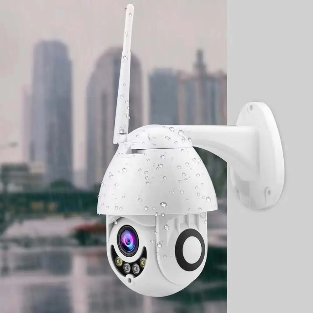 1080P WI-FI IP Камера белый Беспроводной наружного видеонаблюдения HD Home Security инфракрасная камера