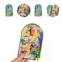 Popular Pinball Toy Smooth Portable Animal Pattern Board Game Handheld Pinball  Handheld Pinball    Pinball Machine