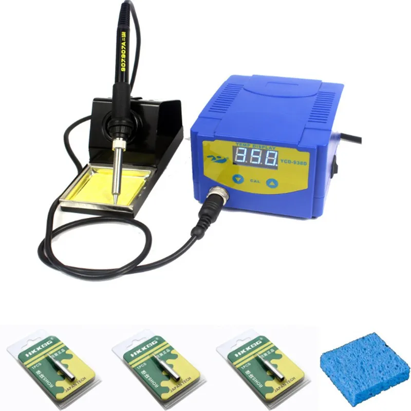 

YCD-938D 75W Digital Lead Free Soldering Station Timing Auto Power OFF Auto Sleep 0.56" Display