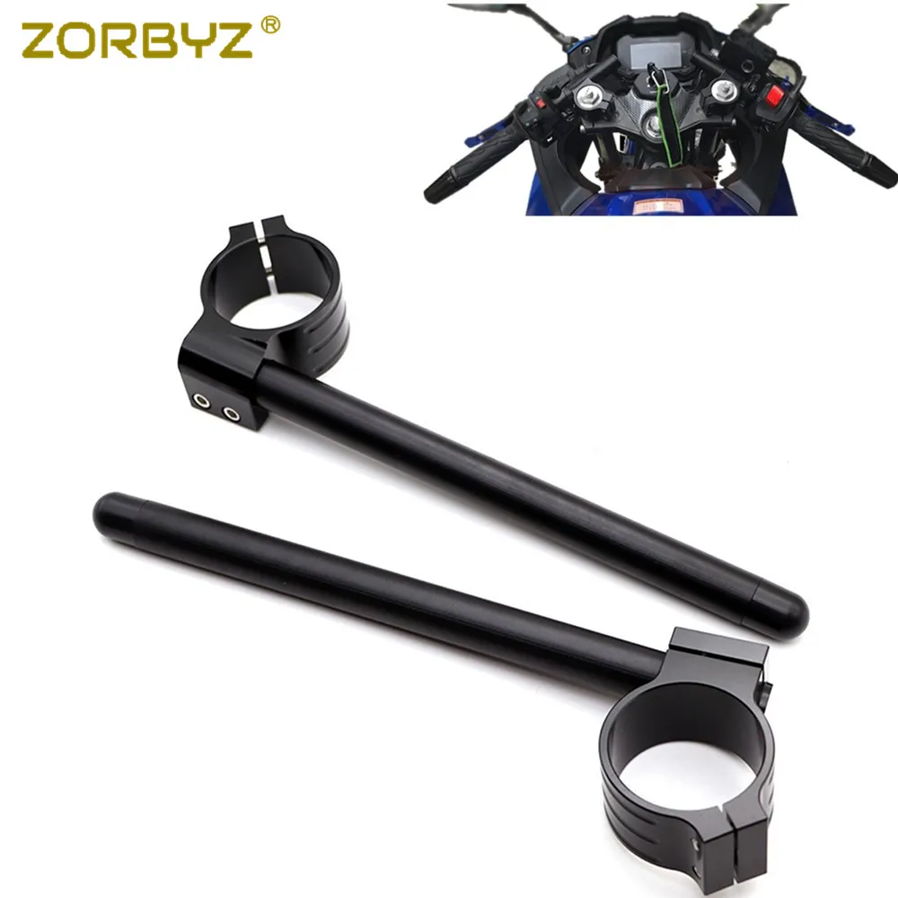 ZORBYZ черный 52 мм CNC клип на Клип Ons Руль Бар Вилка трубка для Benelli Leoncino 250