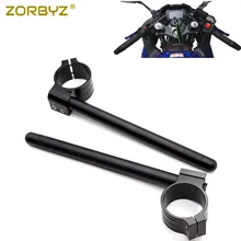 ZORBYZ черный 52 мм CNC клип на Клип Ons Руль Бар Вилка трубка для Benelli Leoncino 250