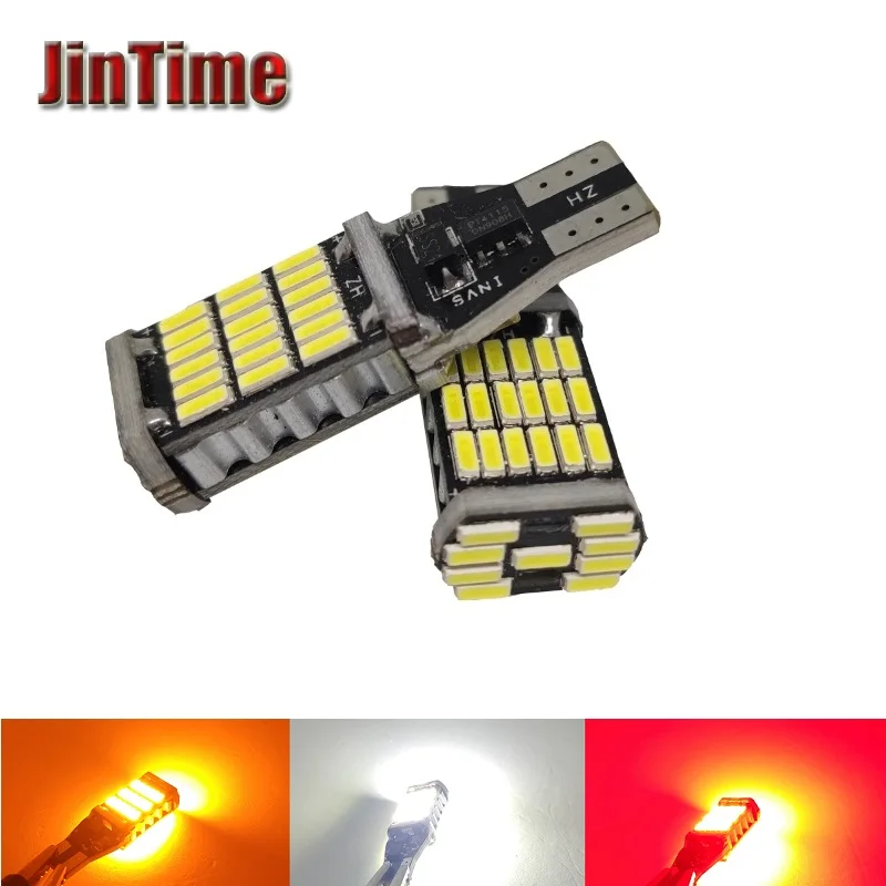 10 шт. T15 921 W16W 45 SMD 4014 светодиодный Авто Лампы CANBUS НЕТ ОШИБОК обратный светильник 45SMD