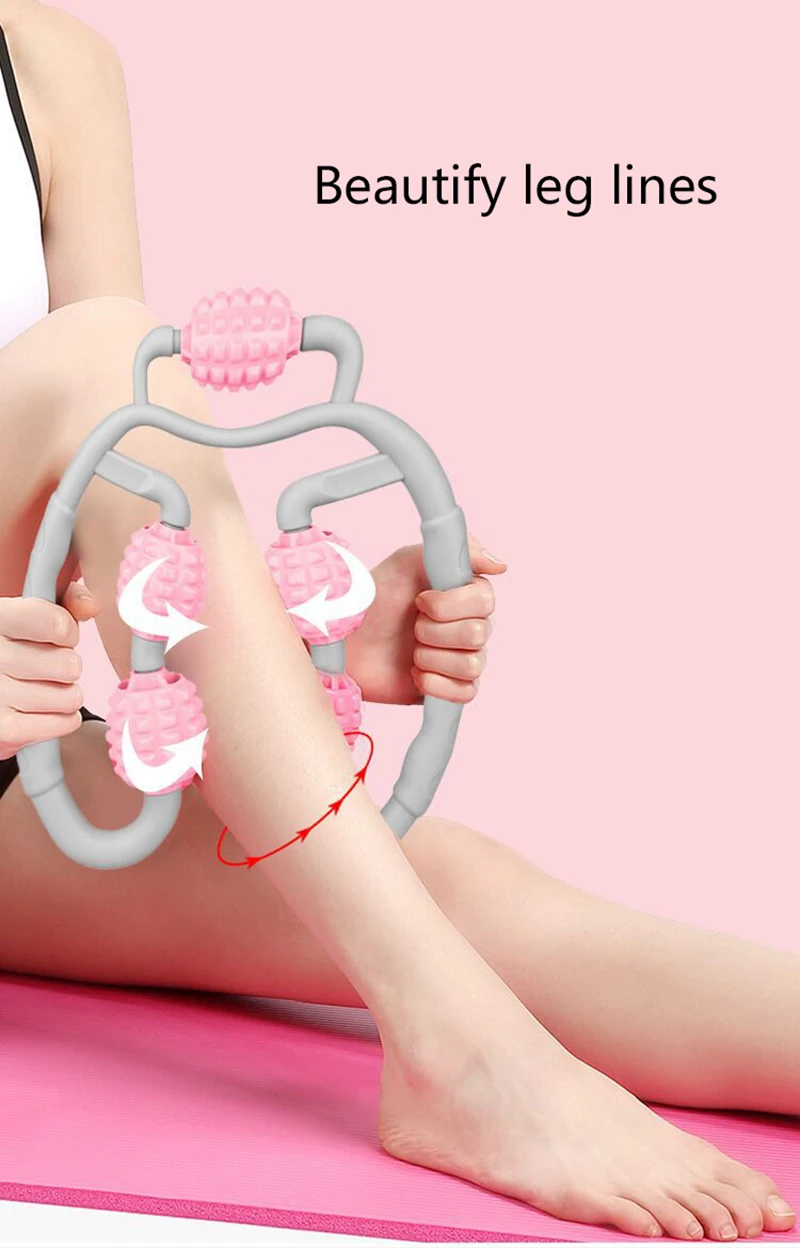 Ring Clip Leg Muscle Massager Foam Roller Muscle For Fitness Gym Yoga Pilates Sports Relaxation Calf Body Shaping Equipment (22)