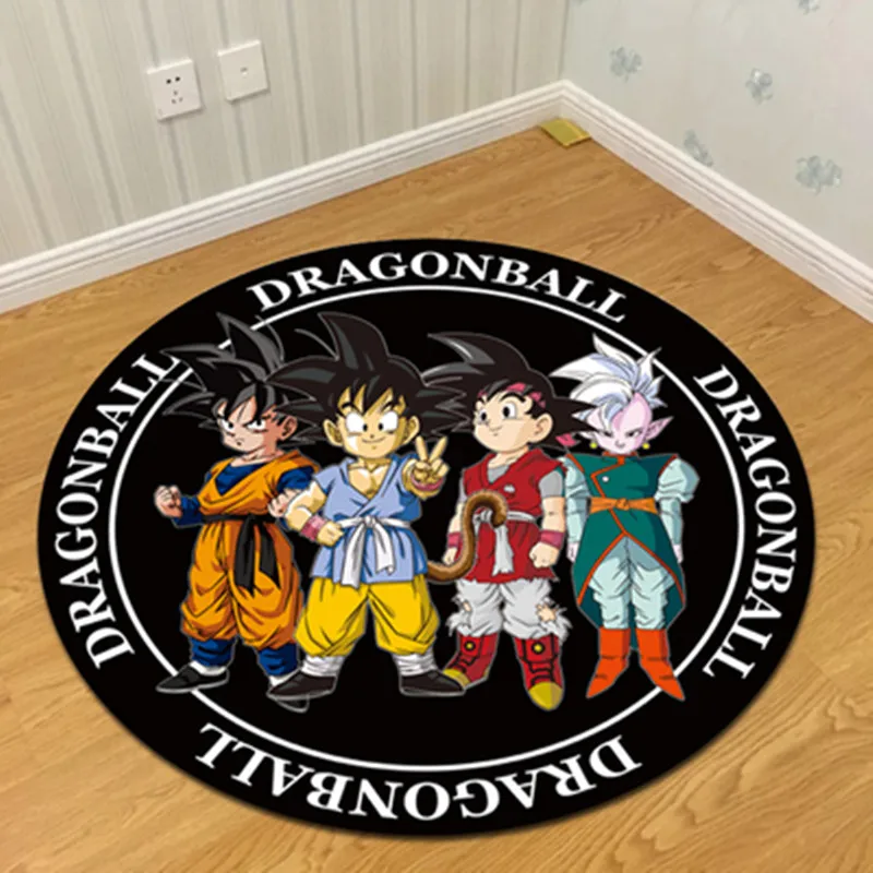 Аниме мультфильм Dragon Ball кран бесцветный ковер Сон Гоку круглый ковер компьютерный коврик на стул и на пол коллекция Морден подарок M2113 - Цвет: 200CM