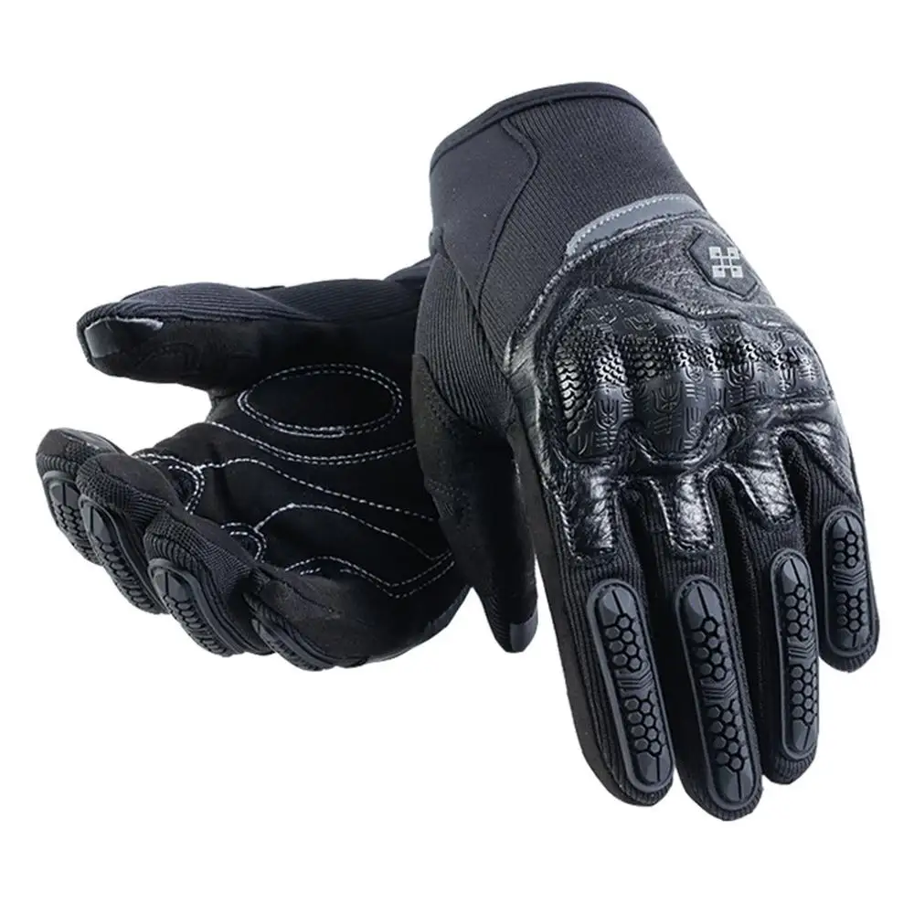 Motorcycle Glove Riding Glove Ski Glove Touch Screen Glove Warm Full Finger Gloves Durable Gloves - Цвет: L