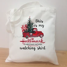 Это моя визитная карточка рождественские фильмы смотреть женские холщовые сумки с рождественским дизайном многоразовые сумки для покупок сумка для покупок