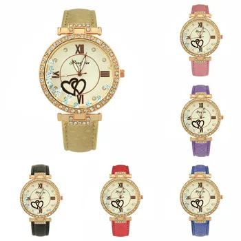 

Gold Couple Watch Women Men Lovers Quartz Watches Stainless Steel Bracelet Clock Rhinestone Wrist Watch Roman OTOKY Часы Gifts