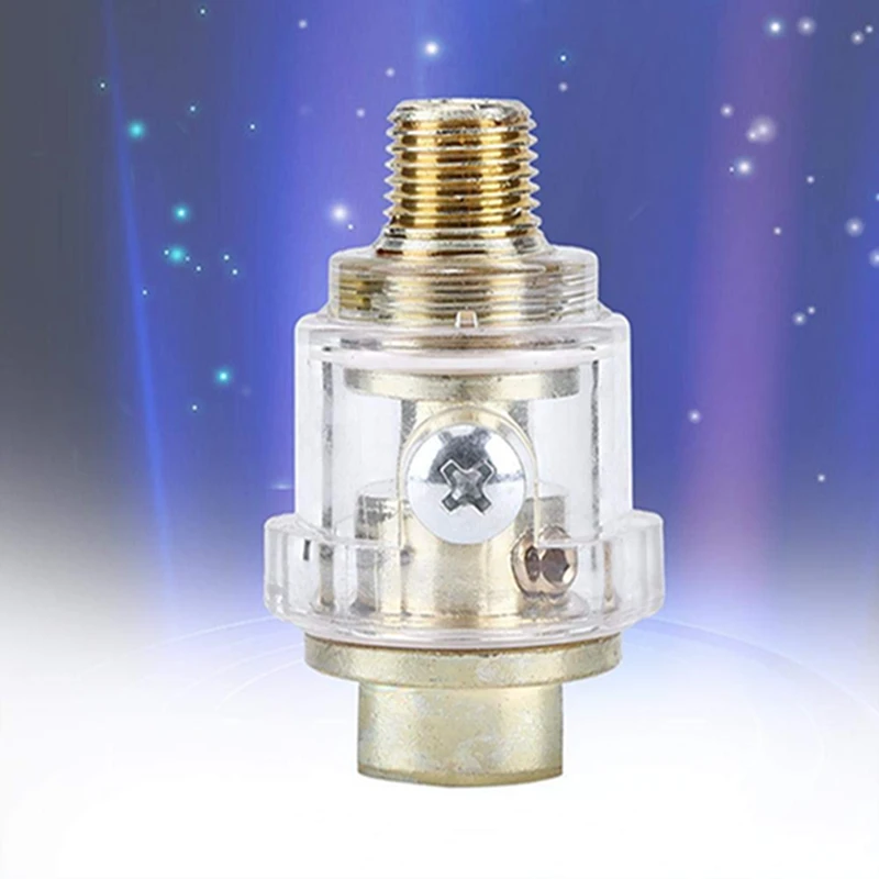 

High Quanlity Golden Alloy Mini Oiler Lubricator Automatic In-line Air Tool Oiler Pneumatic Tools