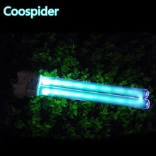 18 Вт 2G11 4-контактный UVC Линейный двойной светильник заменить трубку, кварц, 254 нм озоновый бактерицидная светильник трубки