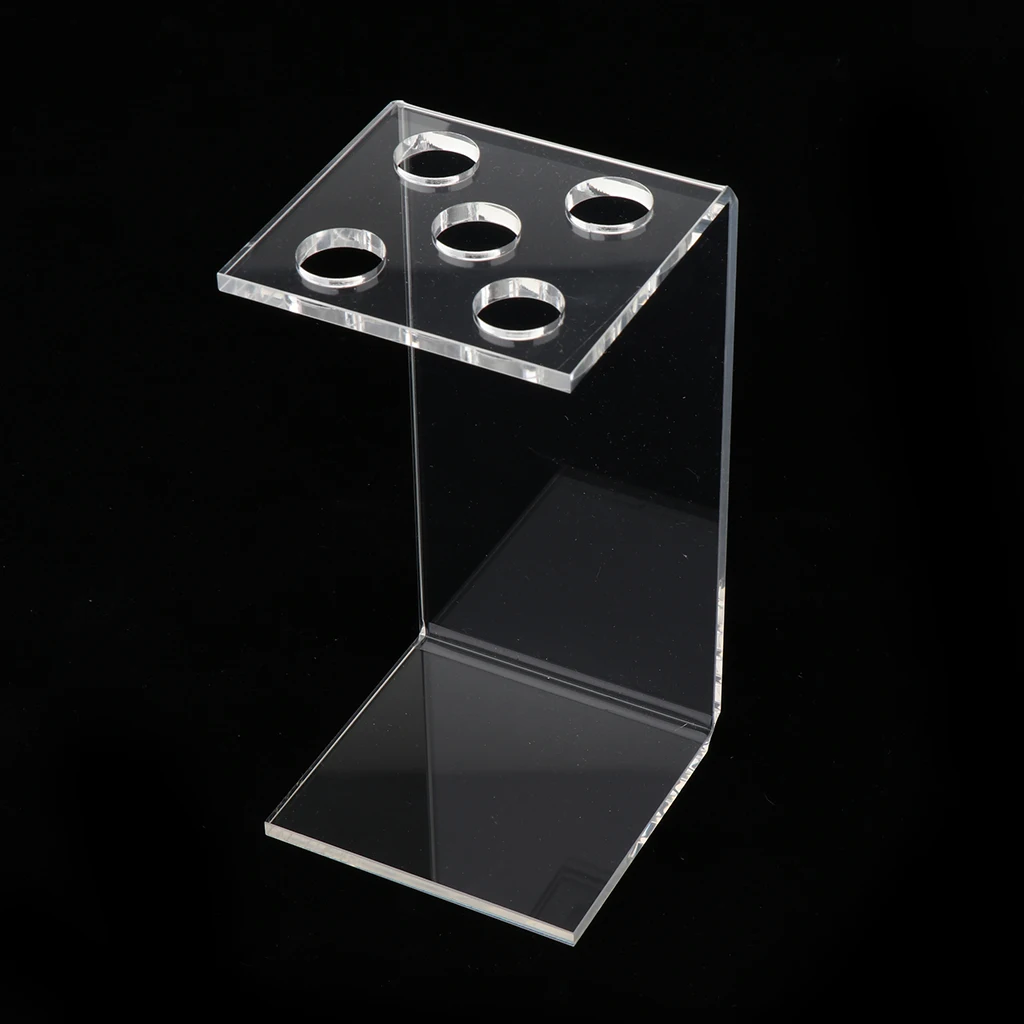 5 Holes Acrylic Hairdressing Scissors Holder Stand Scissors Storage Box Rack 5 Holes Acrylic Hairdressing Scissors Holder Stand Scissors Storage Box Rack