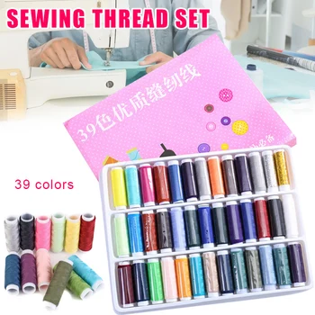 

39Pcs/Set 39 Color Embroidery Sewing Threads Hand Sewing Thread Craft Patch Steering-wheel Sewing Supplies