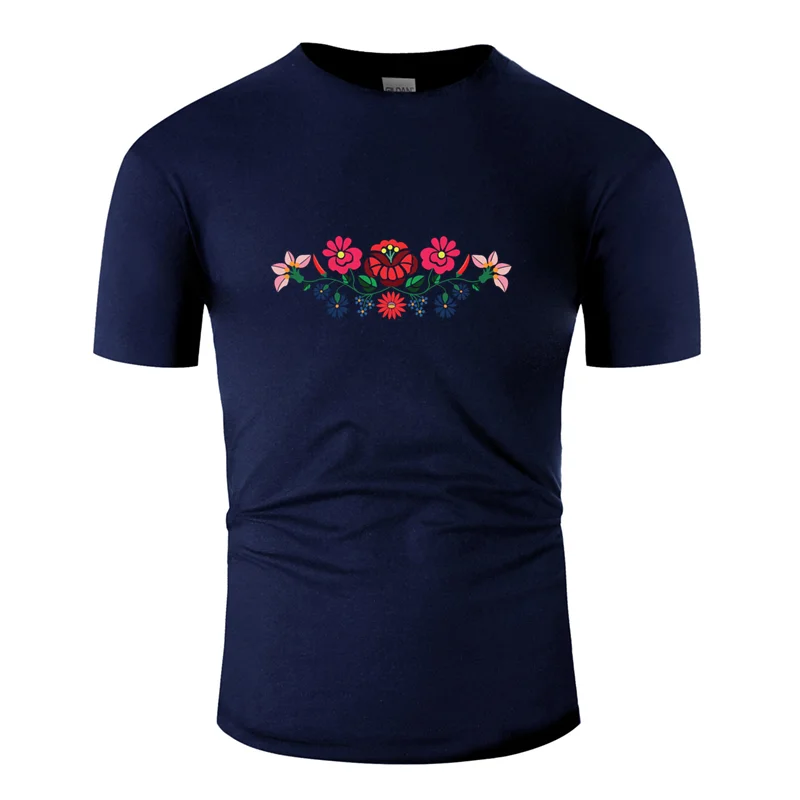 Men-Navy Blue Индивидуальные дышащие венгерский народные мотивы из калочи область футболка для мужчин новинка одежда мужская футболка с круглым вырезом - Цвет: Men-Navy Blue