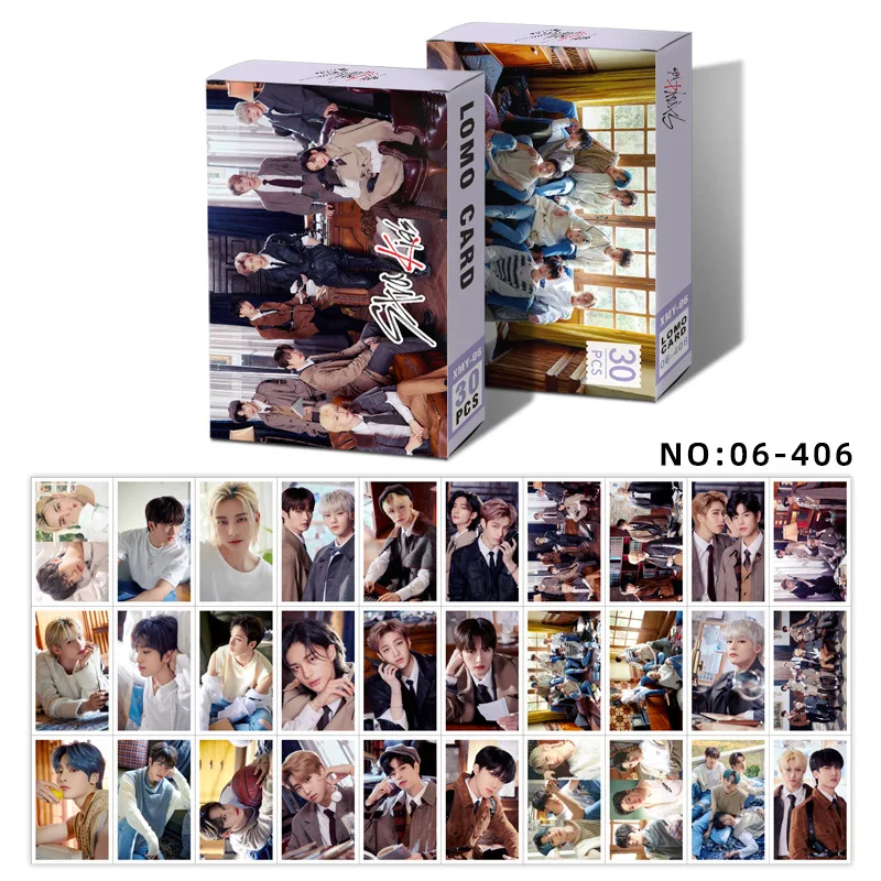 30 unids/set Kpop niños perdidos ATEEZ dos veces GOT7 Lomo tarjeta ENHYPEN 17 de terciopelo rojo NCT MONSTA X álbum HD photocard K-POP tarjetas