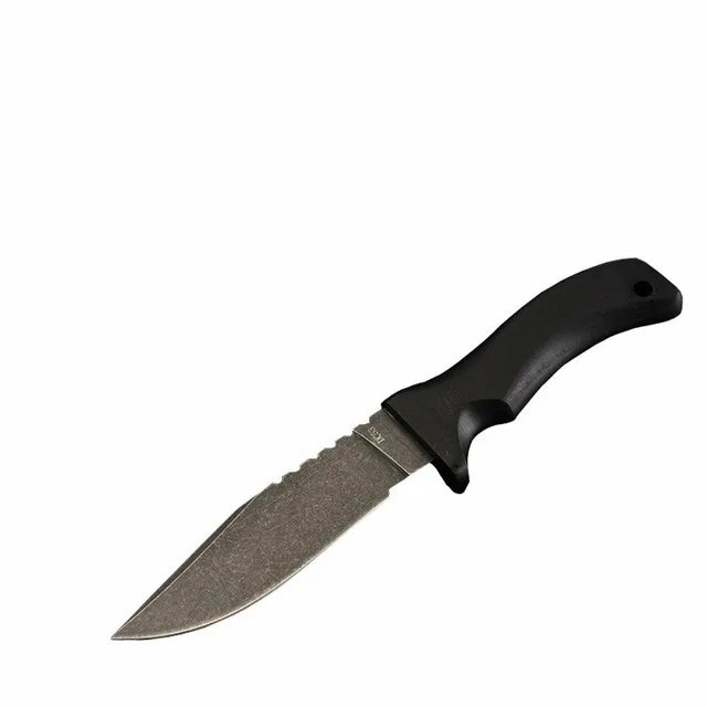 HS инструменты фиксированное лезвие прямой нож острые охотничьи инструменты Тактический выживания Открытый Нож супер твердости - Цвет: Black
