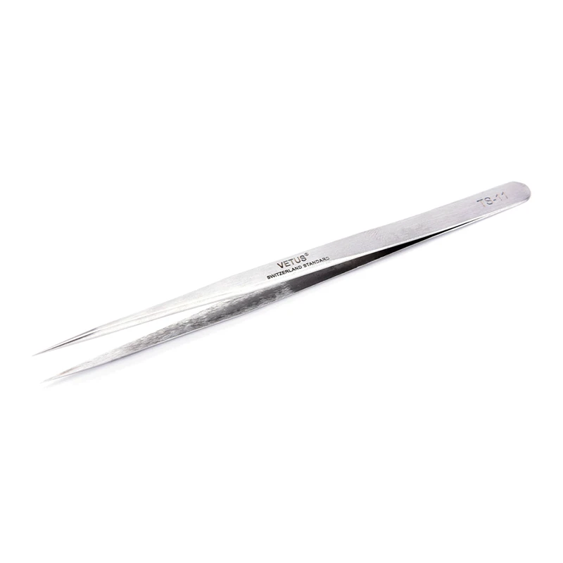 1pcs Nail Art Stainless Steel Gel Picking Tool Rhinestones Gem Decor Eyelash Tweezers Anti-static Diy Hand Clip Silver Tweezers - Цвет: 2