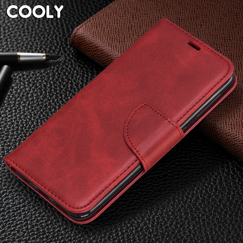 

COOLY Case For Xiaomi Redmi 7 6 Pro 7A K20 Back Cover on Redmi Note 7 4 4X Solid Color Wallet Magnetic Flip Leather Phone Coque