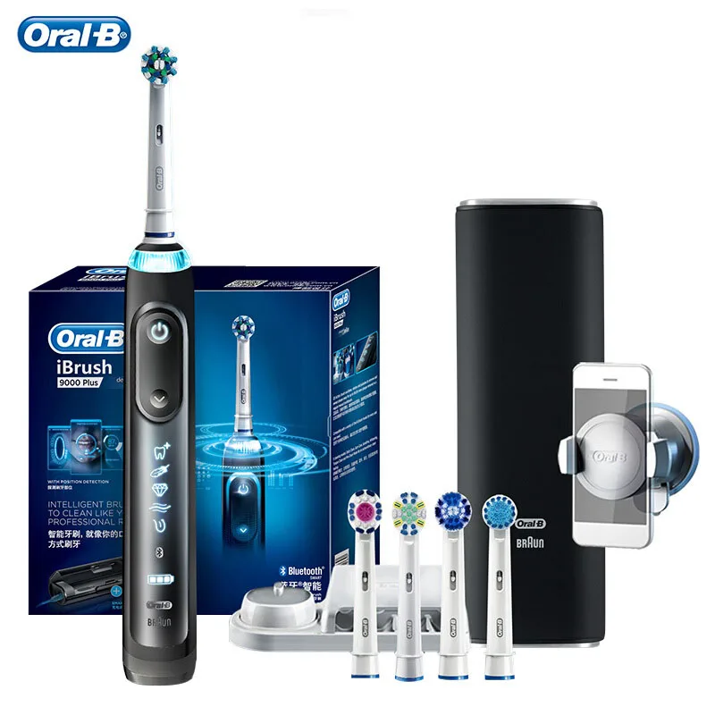 Зубная щетка Oral B Pro9000 звуковая электрическая перезаряжаемая с 6 режимами работы